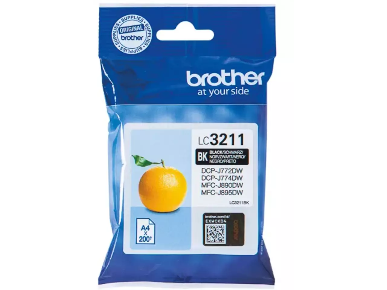 170005440194.webp LC3211BK BROTHER DCP Inkt zwart ST 200 pagina's - Afbeelding 1