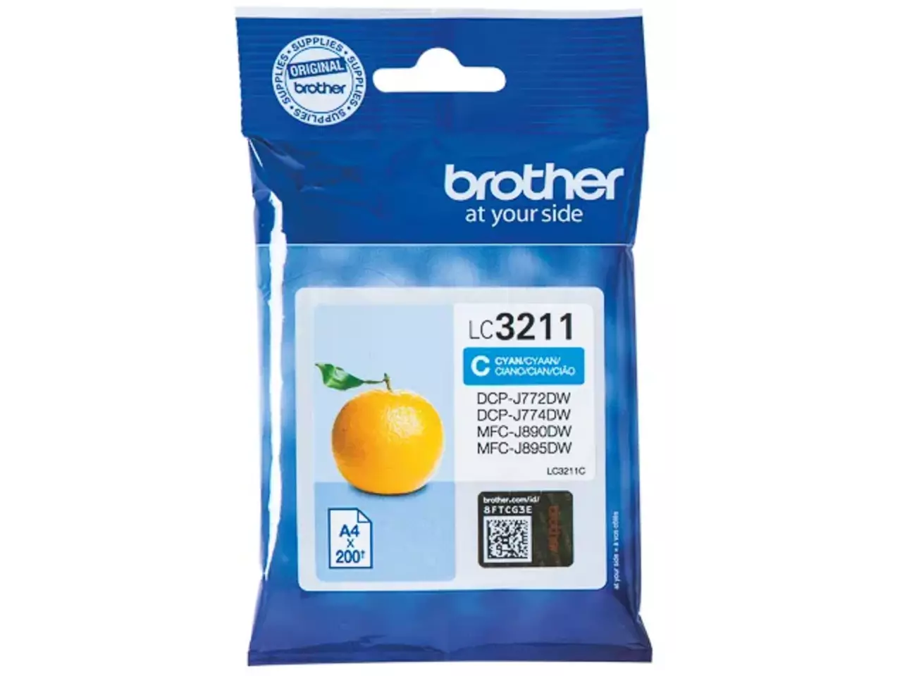 170005440195.webp LC3211C BROTHER DCP Inkt cyaan ST 200 pagina's - Afbeelding 1