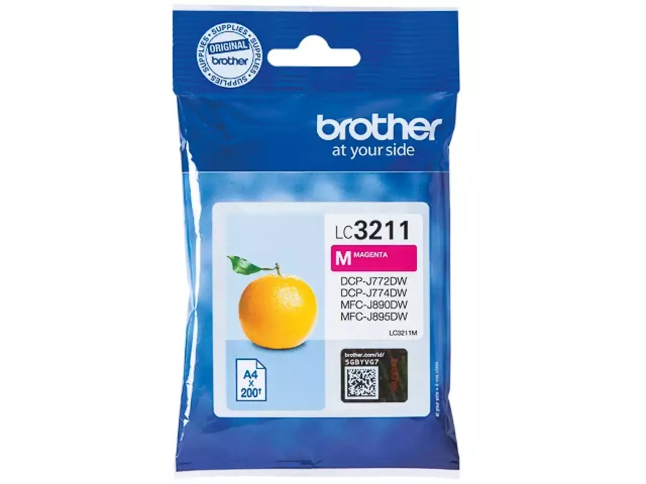 170005440196.webp LC3211M BROTHER DCP Inkt magenta ST 200 pagina's - Afbeelding 1