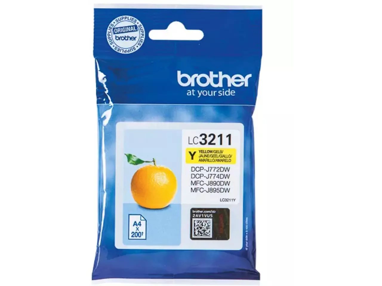 170005440197.webp LC3211Y BROTHER DCP Inkt geel ST 200 pagina's - Afbeelding 1