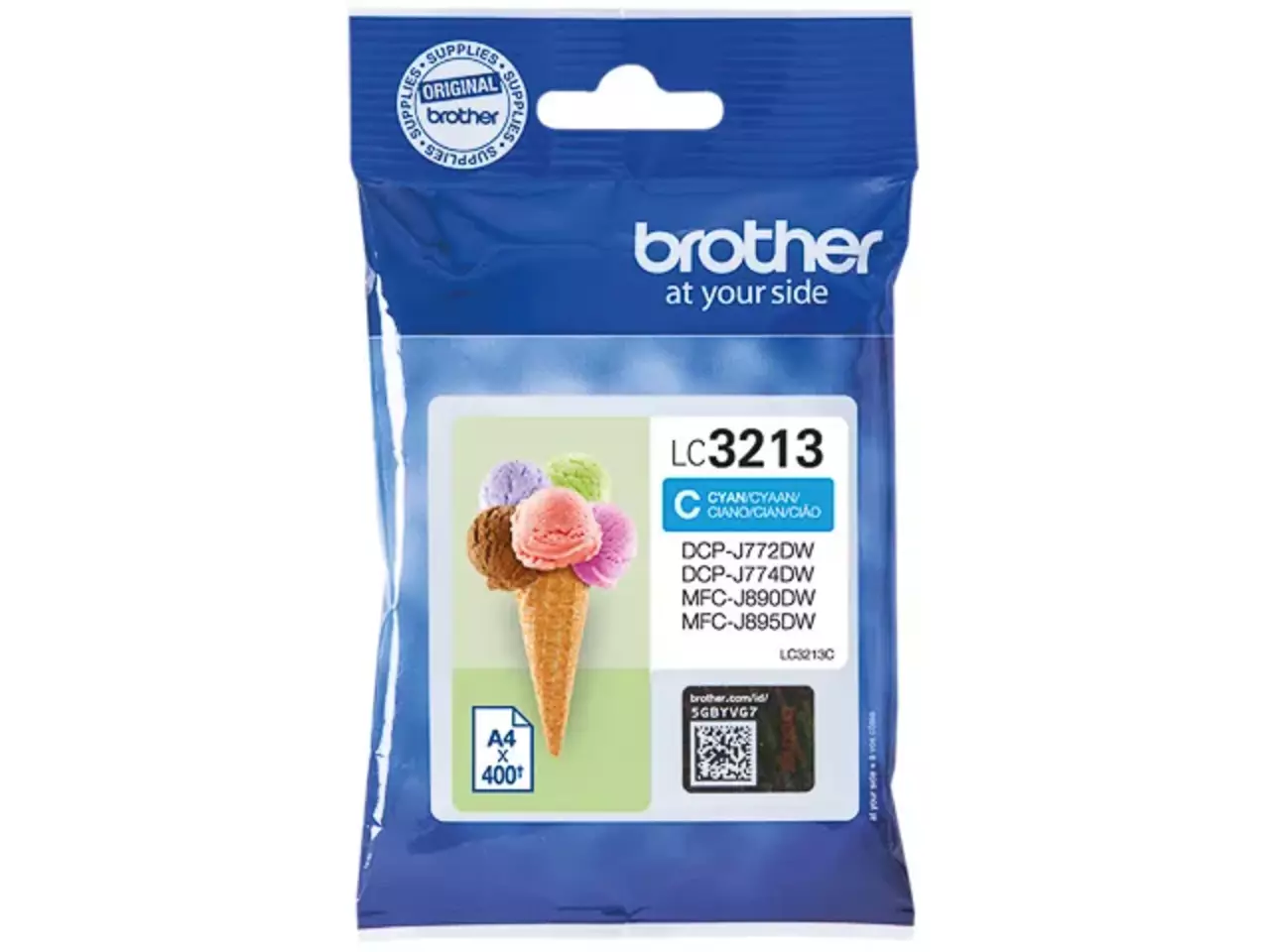 170005440199.webp LC3213C BROTHER DCP Inkt cyaan HC 400 pagina's - Afbeelding 1