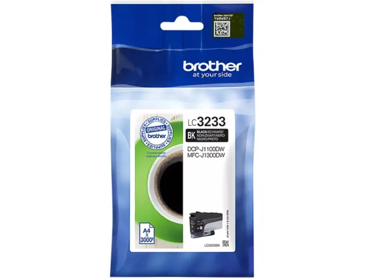 170005440208.webp LC3233BK BROTHER MFC Inkt zwart 3000 pagina's - Afbeelding 1