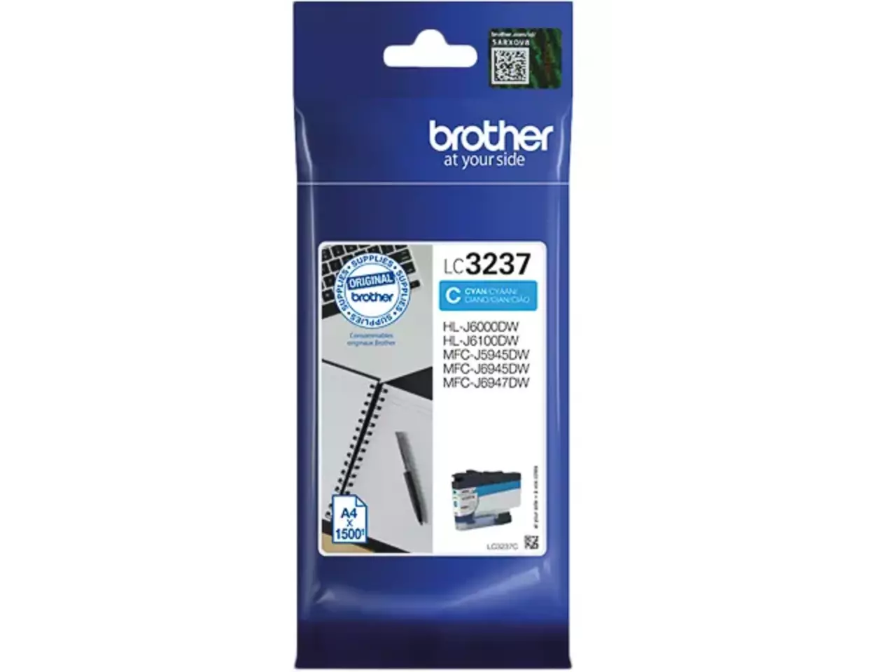 170005440217.webp LC3237C BROTHER HL Inkt cyaan ST 1500 pagina's - Afbeelding 1