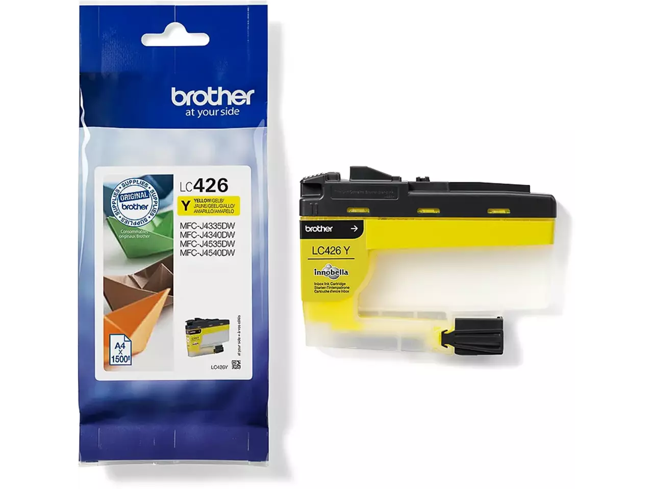 170005440265.webp LC426Y BROTHER Mini19 DCPJ/MFCJ Inkt geel ST 1500pagina's - Afbeelding 1
