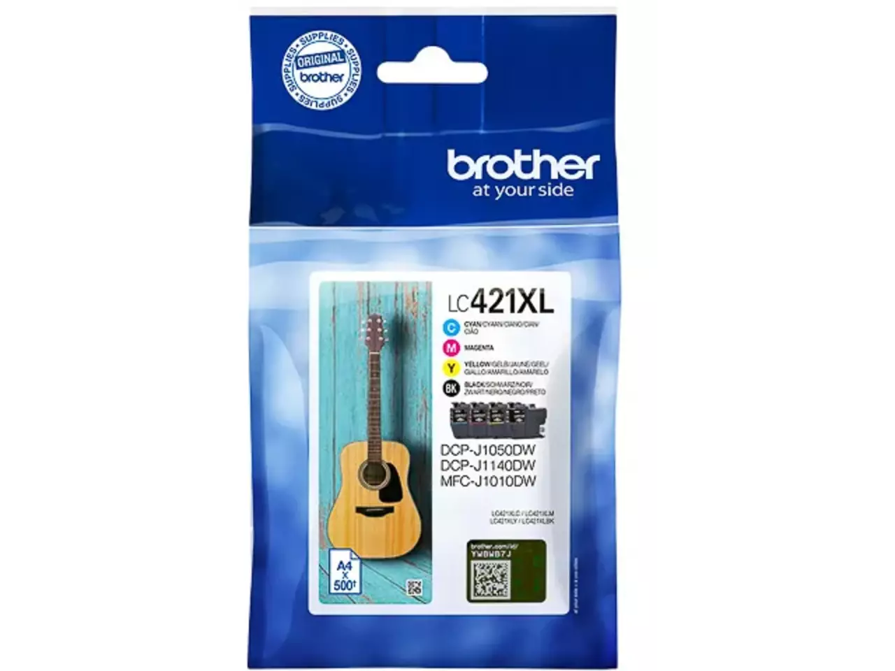 170005440279.webp LC421XLVAL BROTHER DCPJ/MFCJ Inkt (4) cmyk HC 4x500pagina's - Afbeelding 1