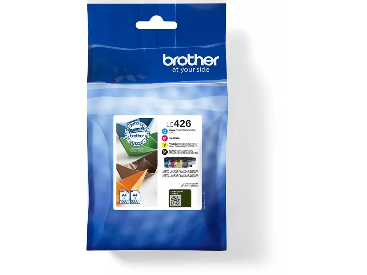 170005440304.webp LC426VAL BROTHER MFCJ Inkt (4) cmyk ST 1x3000/3x1500pagina's - Afbeelding 1