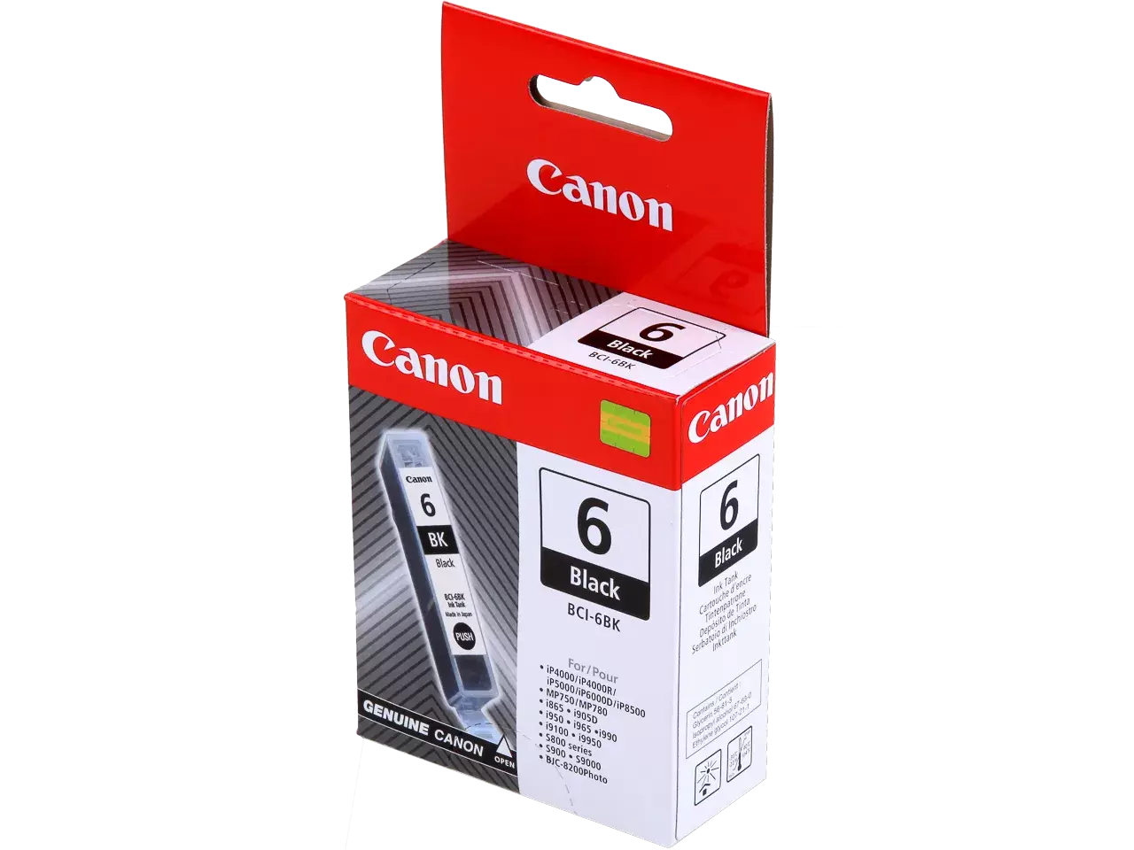 170008440051.webp 4705A002 CANON BCI6B Nr.6 BJC Inkt zwart 280pagina's 15ml - Afbeelding 1