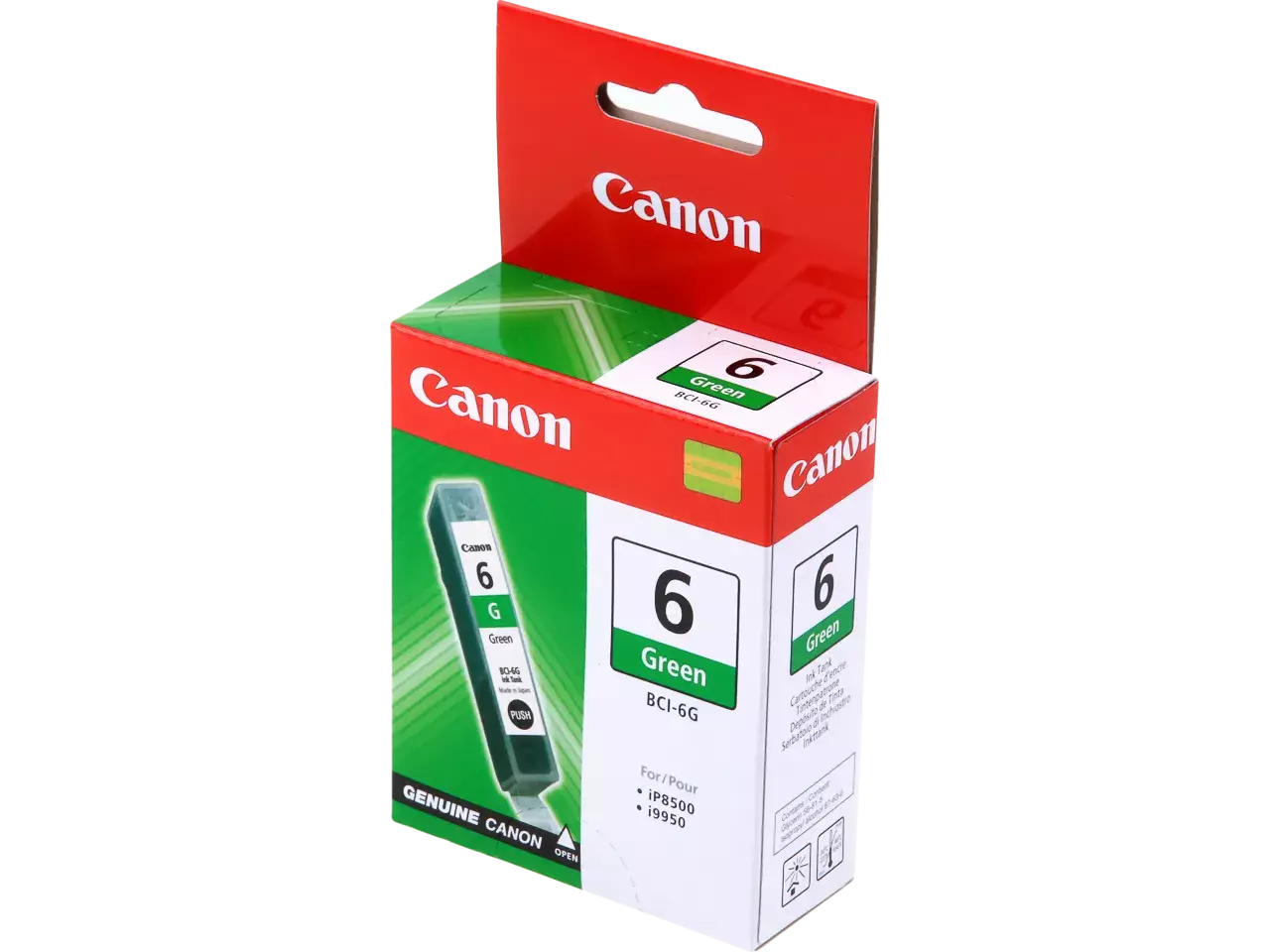 170008440112.webp 9473A002 CANON BCI6G Nr.6 Pixma Inkt groen 280pagina's 15ml - Afbeelding 1