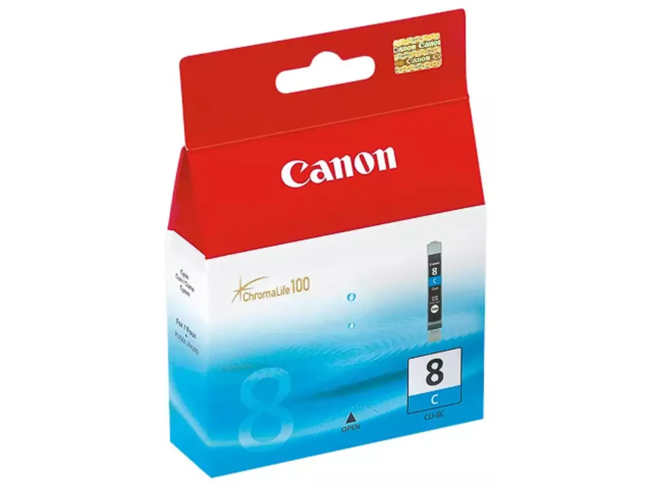170008440277.webp 0621B001 CANON CLI8C Nr.8 Pixma MP Inkt cyaan 400pagina's 13ml - Afbeelding 1