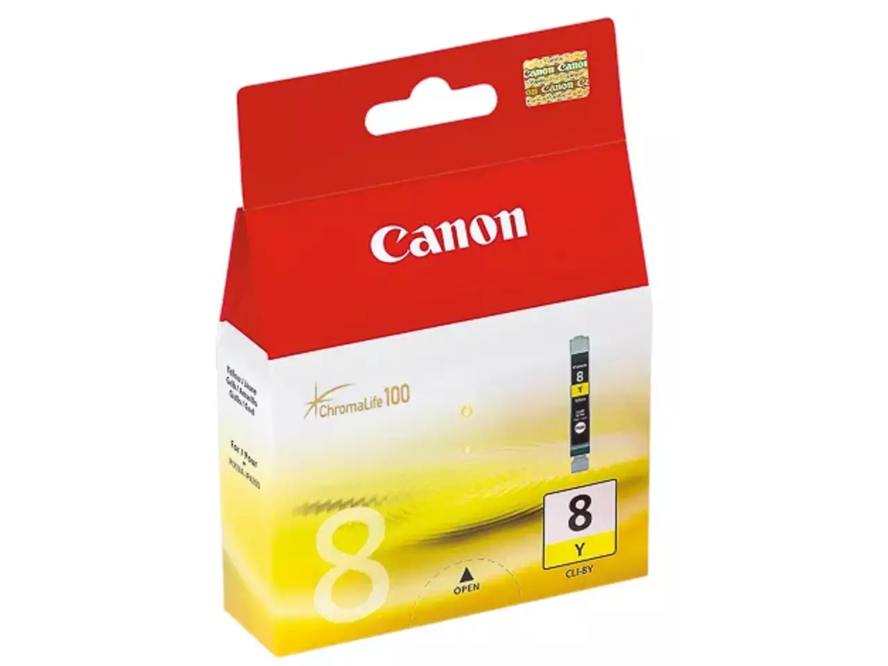 170008440279.webp 0623B001 CANON CLI8Y Nr.8 Pixma MP Inkt geel 400pagina's 13ml - Afbeelding 1