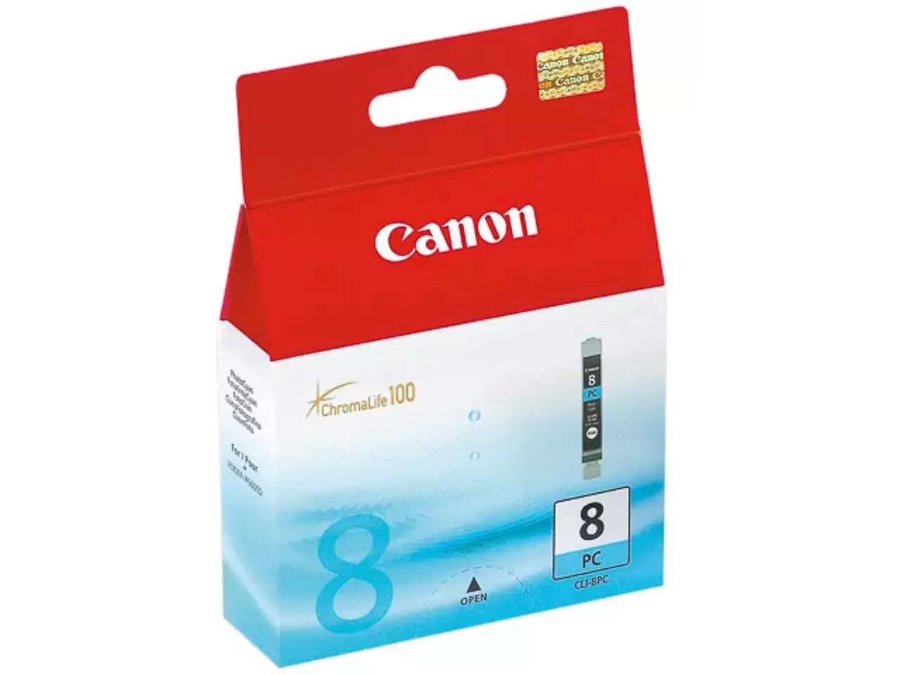 170008440281.webp 0624B001 CANON CLI8PC Nr.8 Pixma Foto-inkt foto cyaan 5.920pagina's 13ml - Afbeelding 1