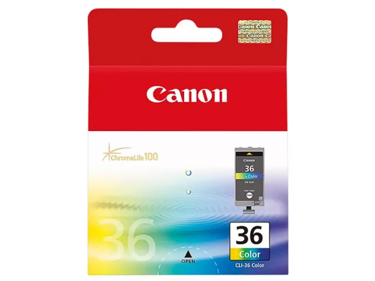 170008440309.webp 1511B001 CANON CLI36CLR Nr.36 Pixma Inkt kleur 249pagina's 13ml - Afbeelding 1