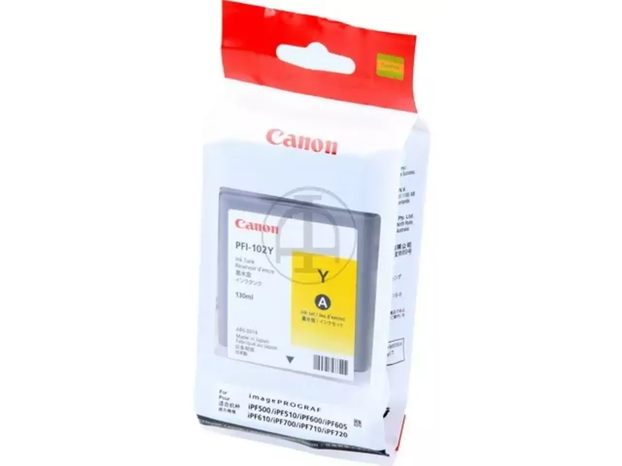 170008440312.webp 0898B001 CANON PFI102Y IPF >6M Inkt geel 130ml - Afbeelding 1