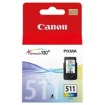 2972B001 CANON CL511 Nr.511 Pixma MP Inkt kleur ST 245pagina's 9ml