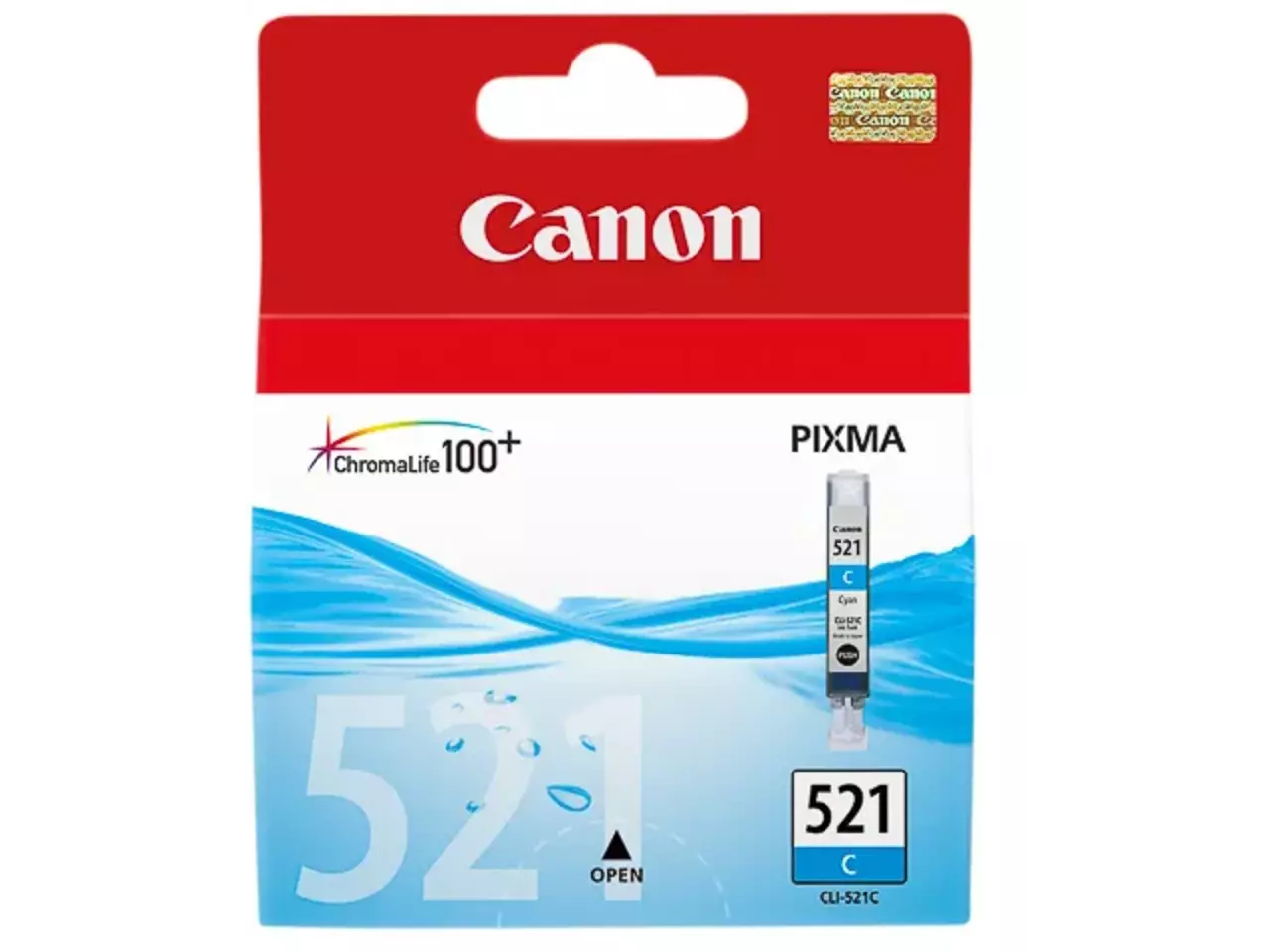 170008440438.webp 2934B001 CANON CLI521C Nr.521 Pixma MP Inkt cyaan 505pagina's 9ml - Afbeelding 1