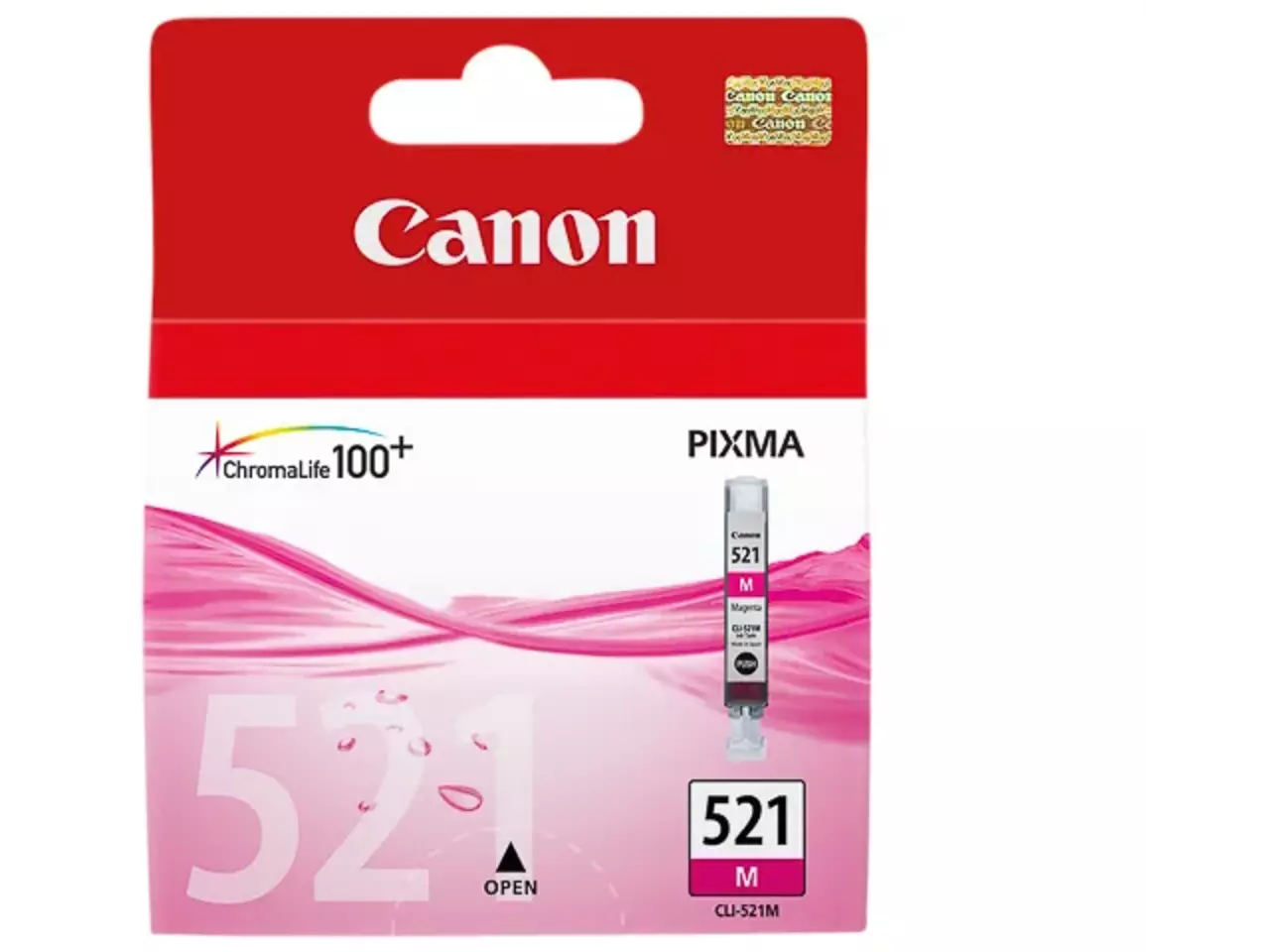 170008440439.webp 2935B001 CANON CLI521M Nr.521 Pixma MP Inkt magenta 470pagina's 9ml - Afbeelding 1