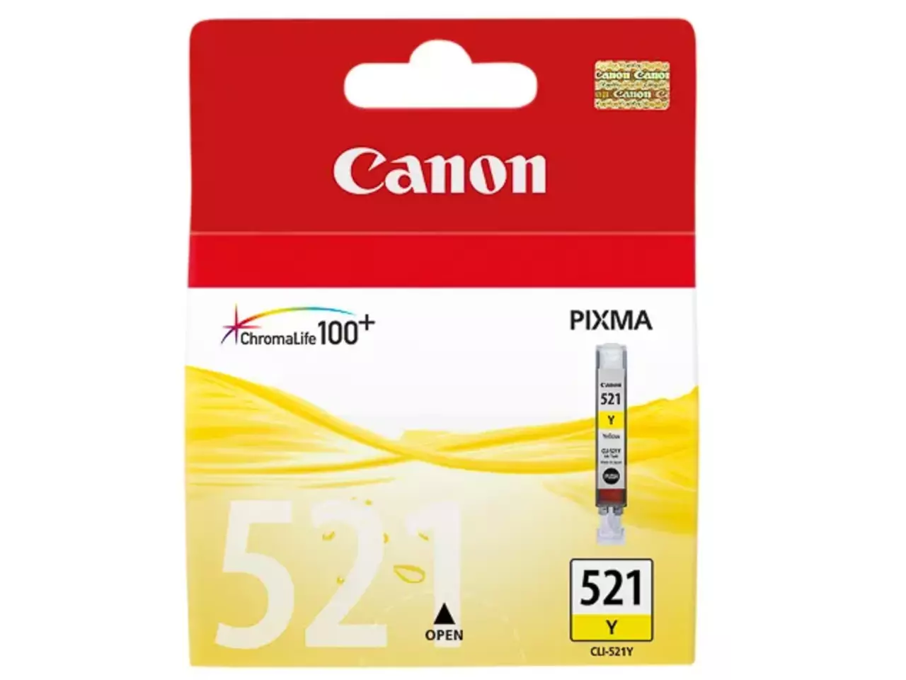 170008440440.webp 2936B001 CANON CLI521Y Nr.521 Pixma MP Inkt geel 470pagina's 9ml - Afbeelding 1
