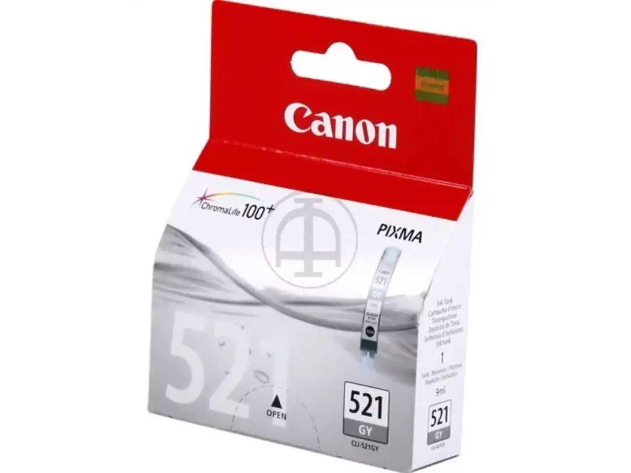 170008440441.webp 2937B001 CANON CLI521GY Nr.521 Pixma MP Inkt grijs 1395pagina's 9ml - Afbeelding 1