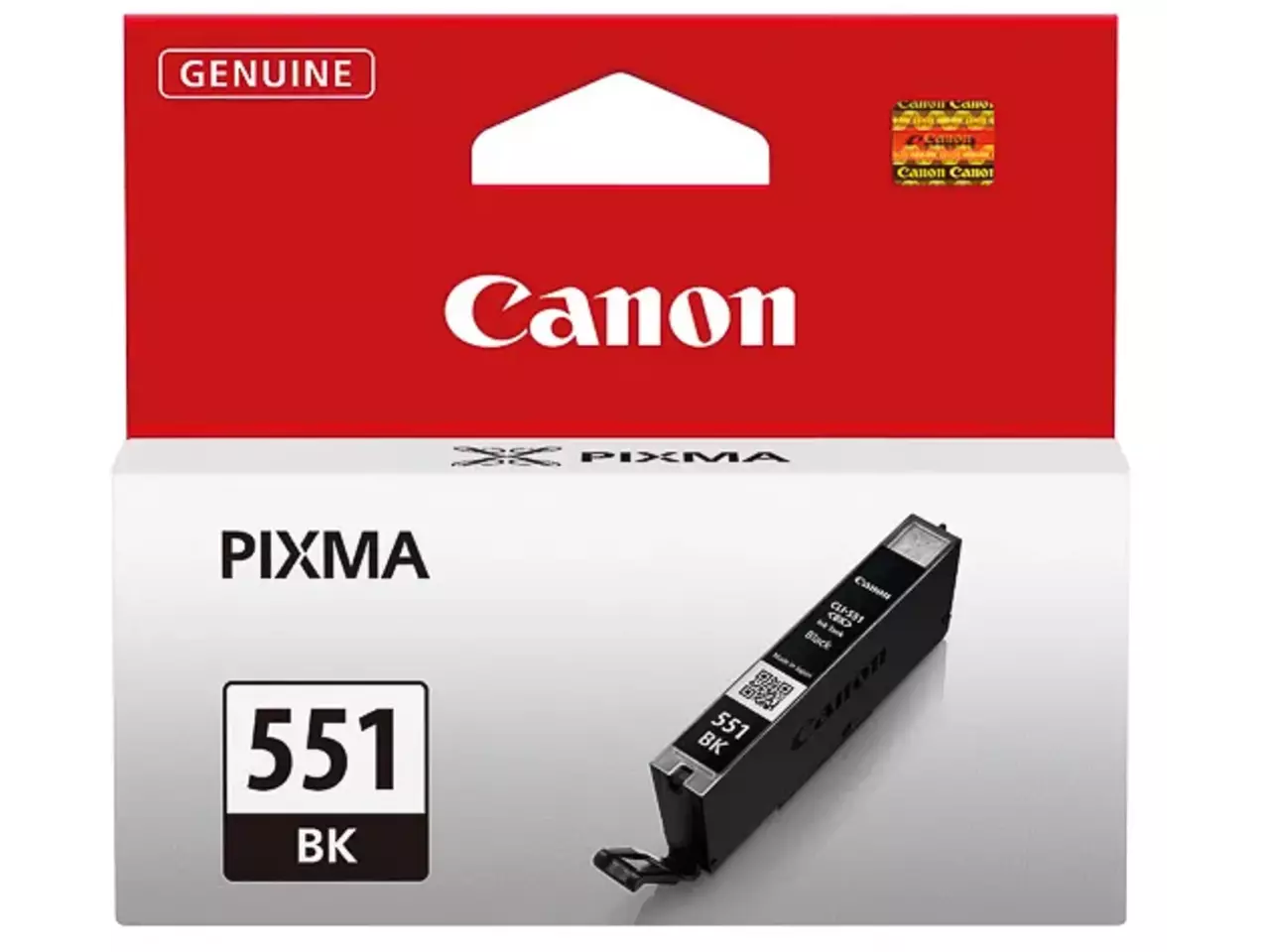 170008440627.webp 6508B001 CANON CLI551BK Nr.551 Pixma Inkt zwart ST 495foto's 7ml - Afbeelding 1