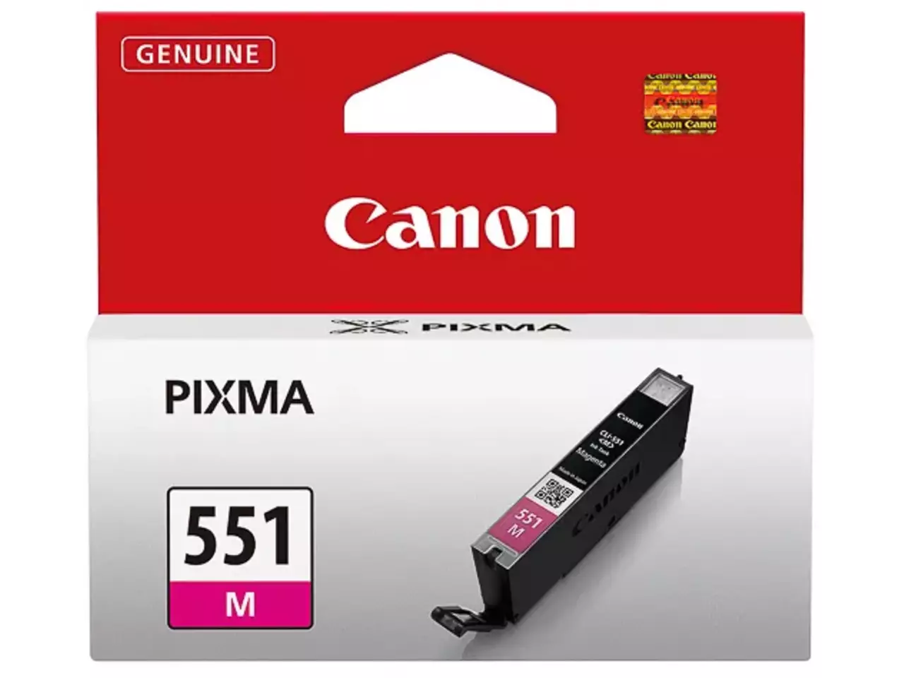 170008440629.webp 6510B001 CANON CLI551M Nr.551 Pixma Inkt magenta ST 298pagina's 7ml - Afbeelding 1