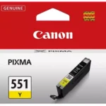 6511B001 CANON CLI551Y Nr.551 Pixma Inkt geel ST 347pagina's 7ml