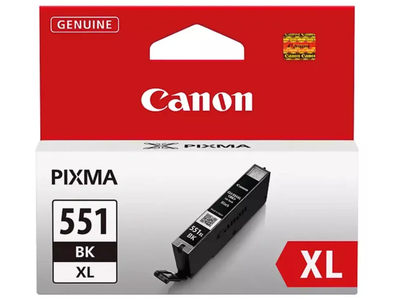 170008440633.webp 6443B001 CANON CLI551XLBK Nr.551XL Pixma Inkt zwart HC 1125foto's 11ml - Afbeelding 1