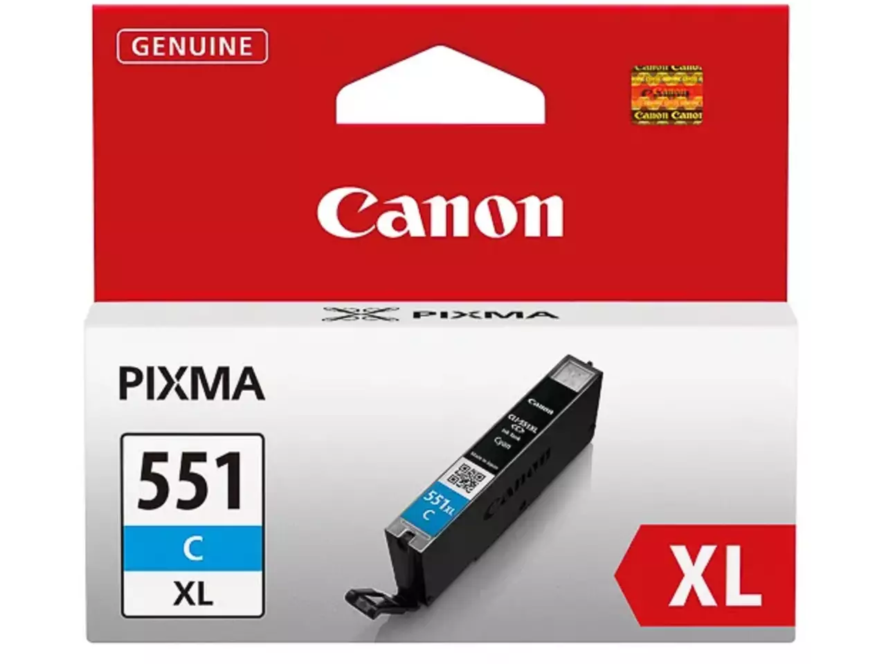 170008440634.webp 6444B001 CANON CLI551XLC Nr.551XL Pixma Inkt cyaan HC 665pagina's 11ml - Afbeelding 1