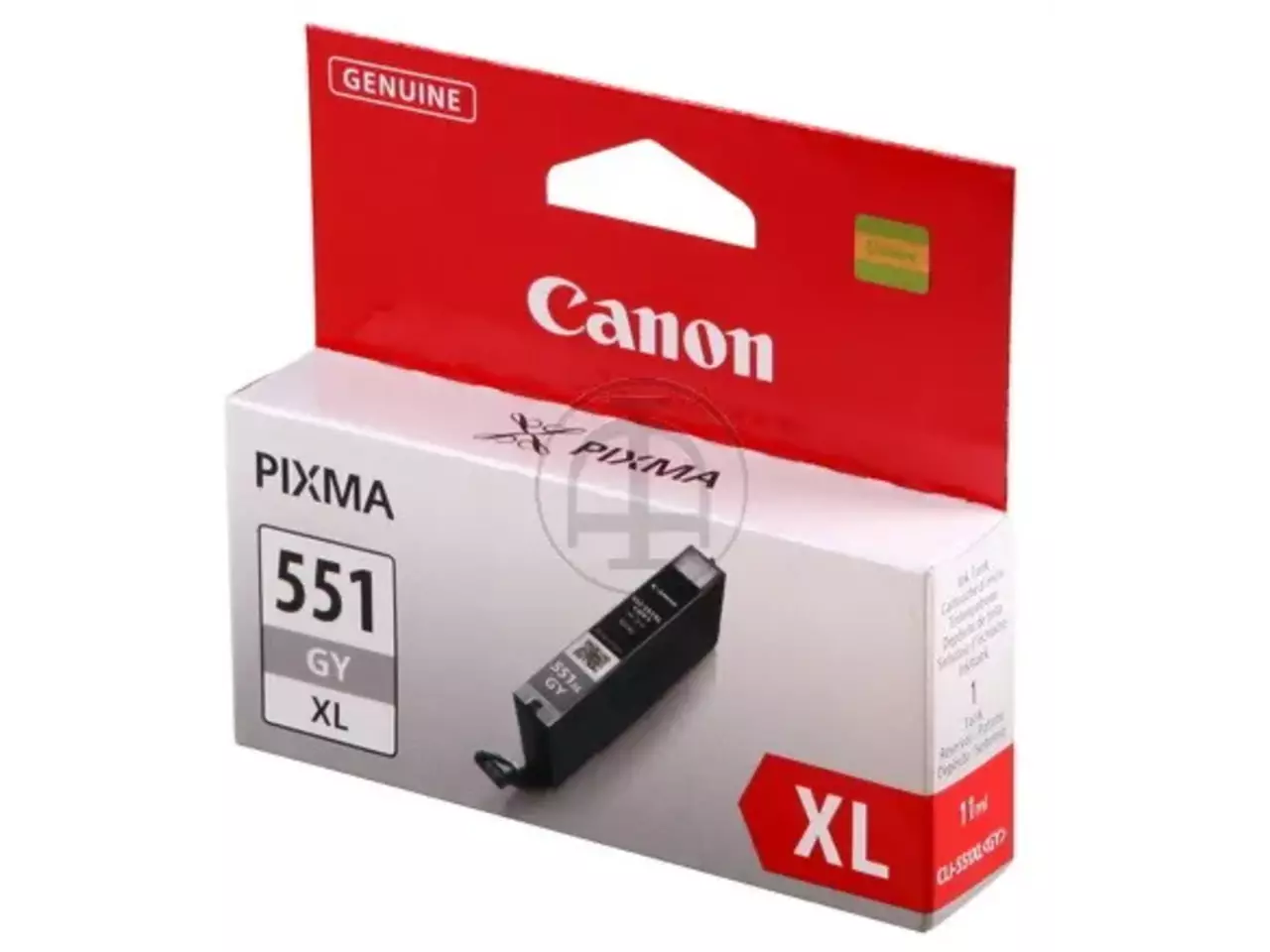 170008440637.webp 6447B001 CANON CLI551XLGY Nr.551XL Pixma MG Inkt grijs HC 275foto's 11ml - Afbeelding 1