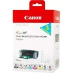6384B010 CANON CLI42 Nr.42 Pixma Inkt (8) cmyk gy/lg/pc/pm 8x13 ml