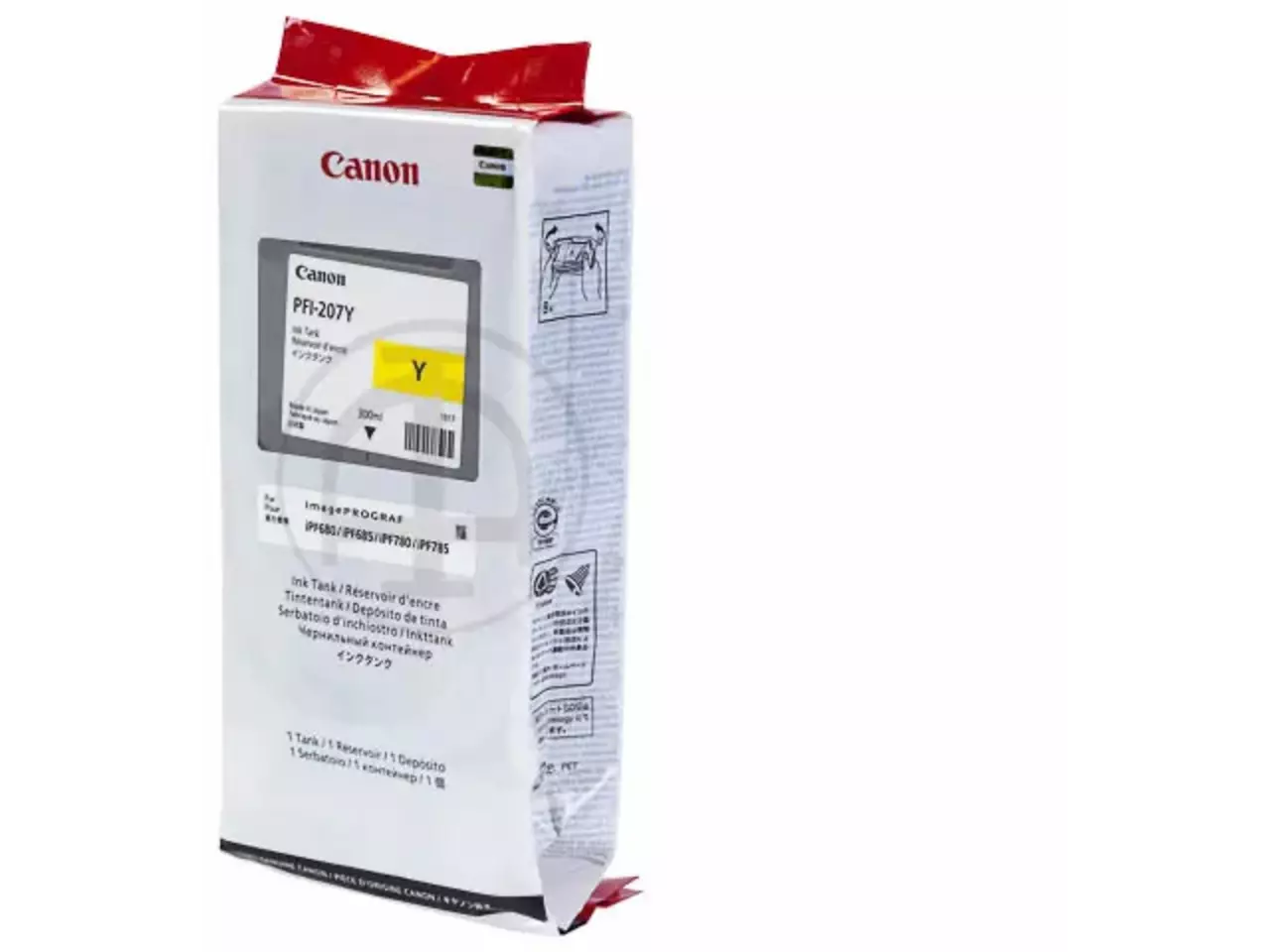 170008440739.webp 8792B001 CANON PFI207Y IPF Inkt geel 300ml - Afbeelding 1