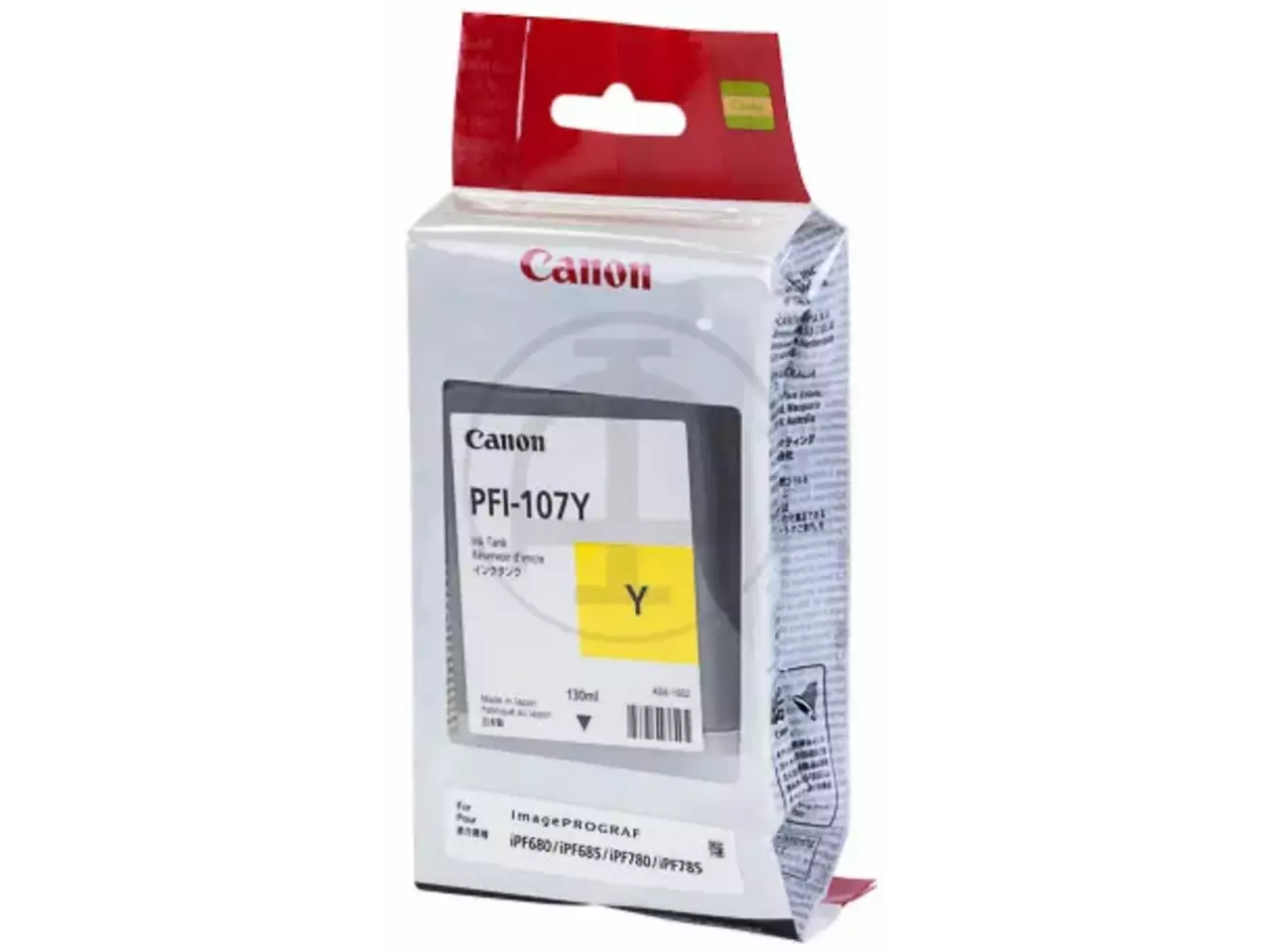 170008440744.webp 6708B001 CANON PFI107Y IPF >6M Inkt geel 130ml - Afbeelding 1