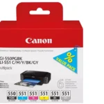6496B005 CANON PGI550+CLI551 Pixma Inkt (6) cmyk gy/pbk w/o SEC 1x300/5x314