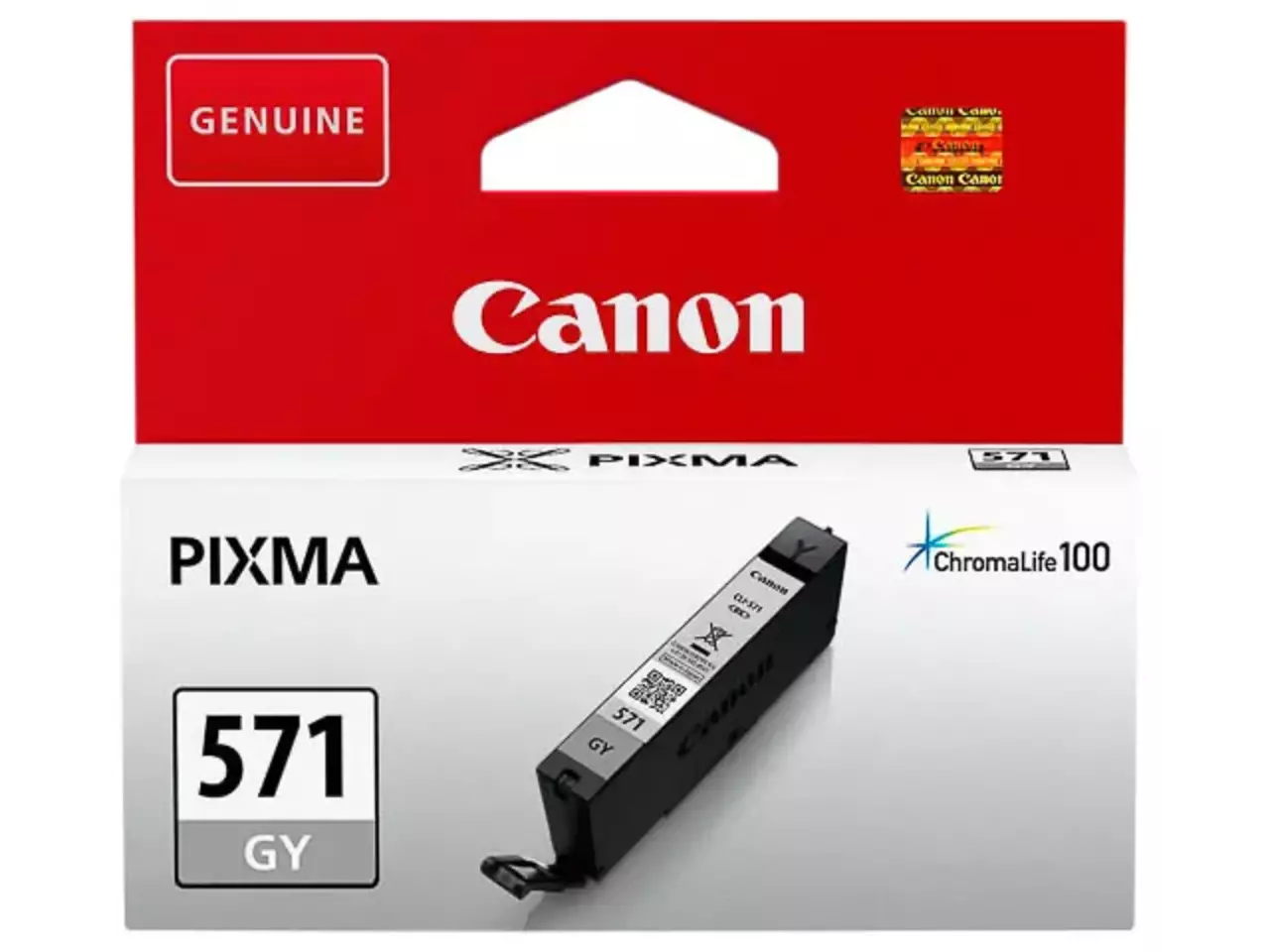 170008440788.webp 0389C001 CANON CLI571GY Nr.571 Pixma MG Inkt grijs ST 780pagina's 7ml - Afbeelding 1
