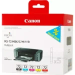 6402B009 CANON PGI72 Nr.72 Pixma Inkt (5) cmy mbk/r w/o SEC foto's Blister