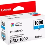 0547C001 CANON PFI1000C IPF Inkt cyaan 5025pagina's 80ml