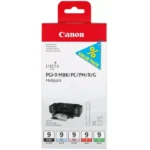 1033B013 CANON PGI9 Nr.9 Pixma Inkt (5) mbk/pbk/g/r w/o SEC foto's Blister