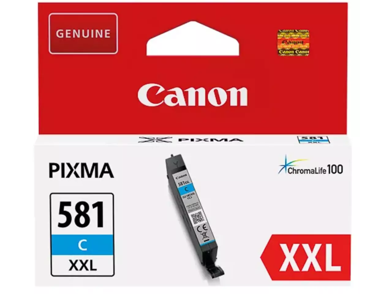 170008440883.webp 1995C001 CANON CLI581XXLC Nr.581 Pixma TS TR Inkt cyaan EHC 830pagina's - Afbeelding 1