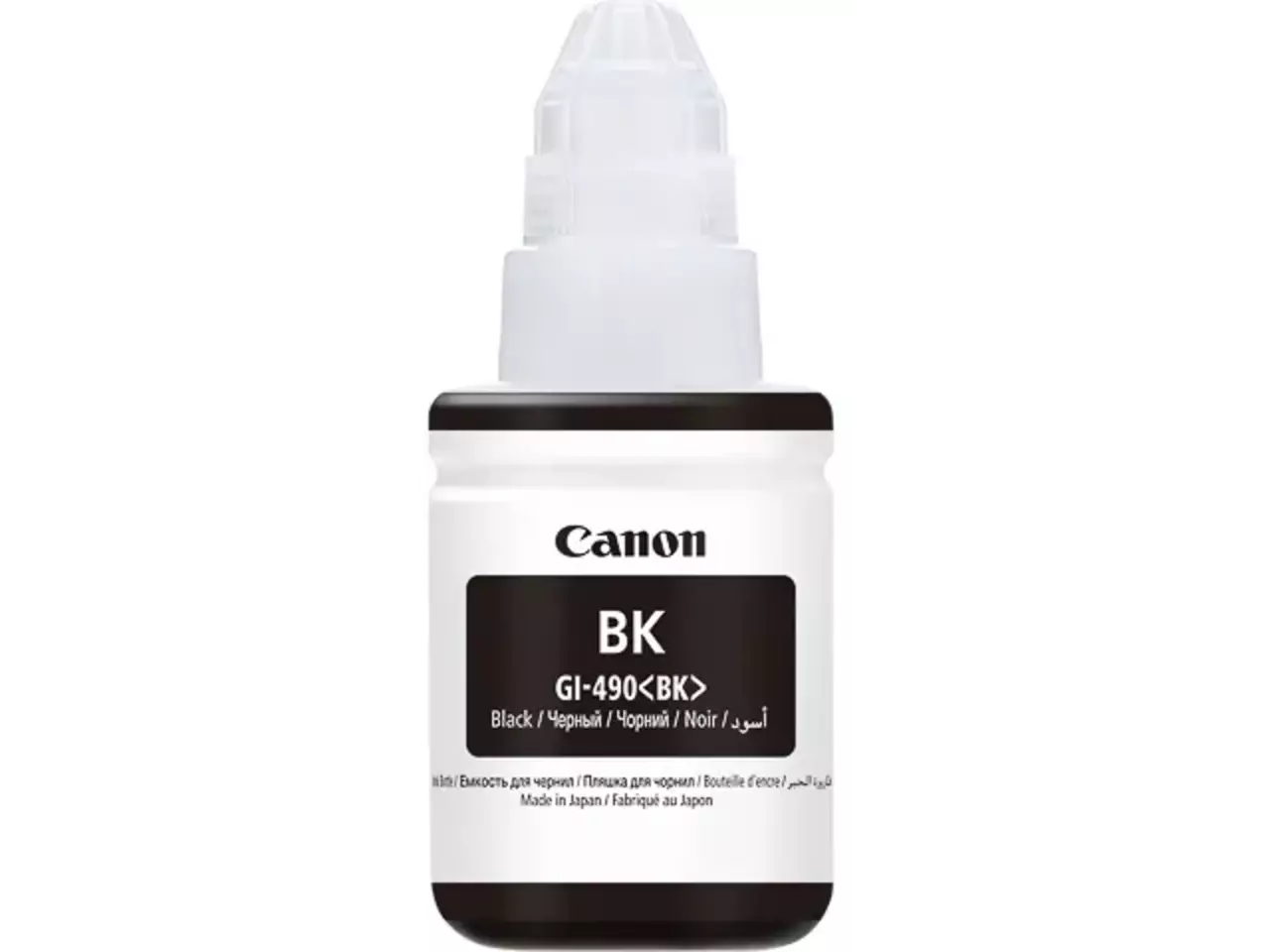 170008440893.webp 0663C001 CANON GI490BK Pixma Inkt zwart 6000pagina's 135ml - Afbeelding 1