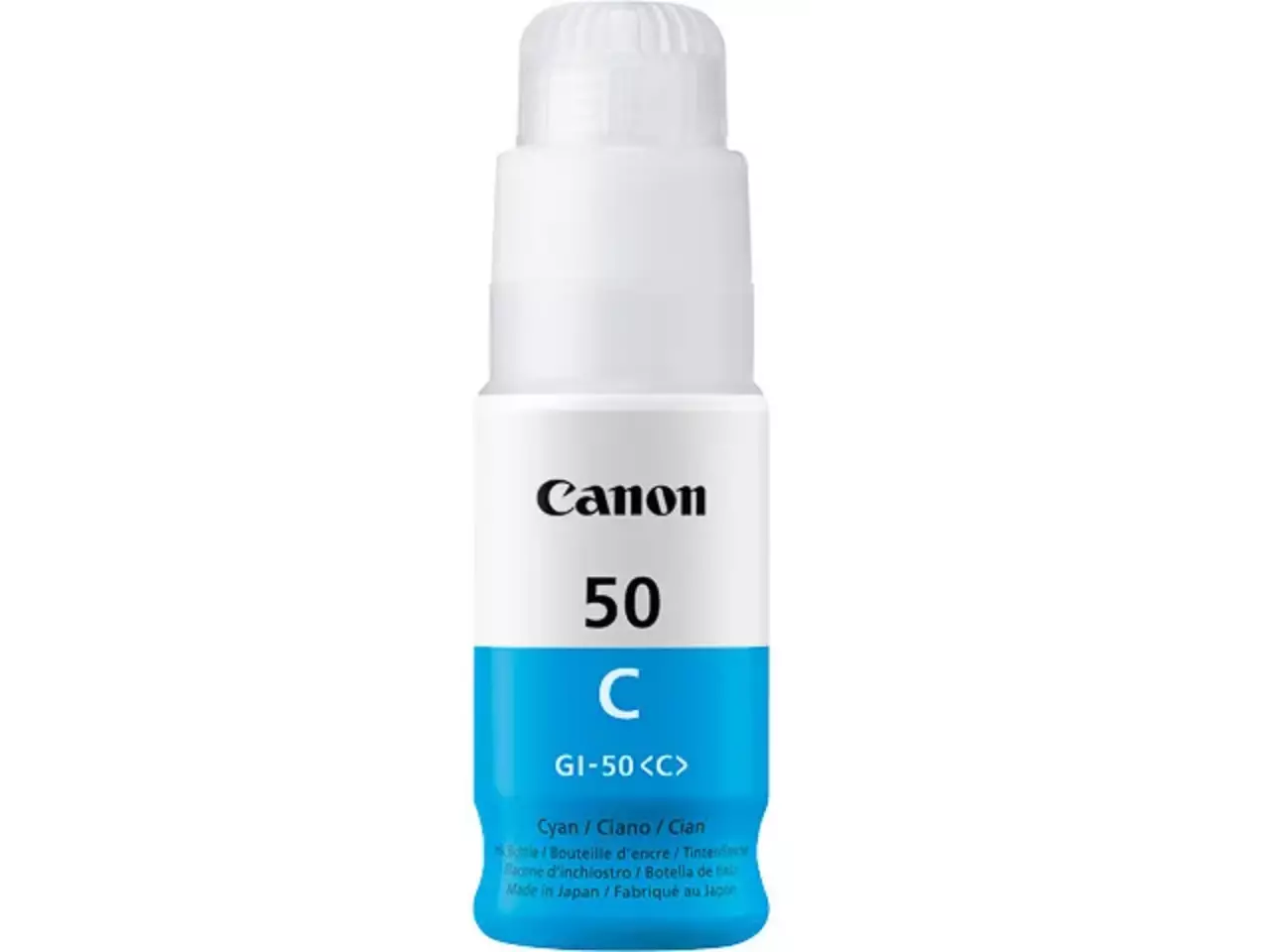 170008440956.webp 3403C001 CANON GI50C Pixma Inkt cyaan 7700pagina's 70ml - Afbeelding 1