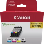0386C009 CANON CLI571 Pixma MG Inkt (4) cmyk SEC Cardboard 4x7ml