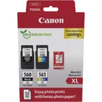 3712C008 CANON PG560XL+CL561XL Pixma TS TR Inkt+Fotopapier (2) HC