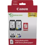 8287B008 CANON PG545+CL546 Pixma MG Inkt+Fotopapier (2) zwart-kleur ST 2x180