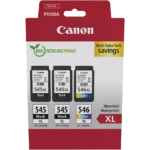 8286B013 CANON 2xPG545XL+CL546XL Pixma MG Inkt (3) zwart-kleur HC w/o SEC
