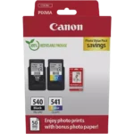 5225B013 CANON PG540B+CL541C Pixma MG Inkt+Fotopapier (2) zwart-kleur ST 2x180