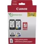 5438C004 CANON PG575/CL576 Pixma TR TS Inkt+Fotopapier (2) zwart-kleur ST