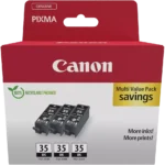1509B028 CANON PGI35BK Pixma Inkt (3) zwart 3x191pagina's Cardboard