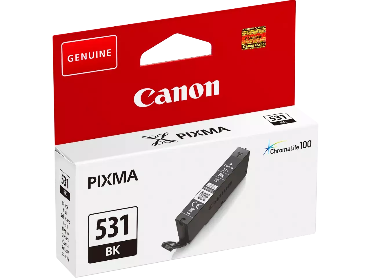 170008441164.webp 6118C001 CANON CLI531BK TS Inkt zwart 8,2ml - Afbeelding 1