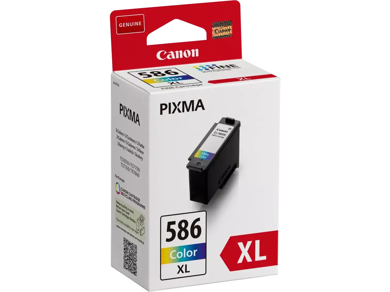 170008441175.webp 6226C001 CANON CL586XL GX Inkt kleur 300 pagina's 14,1ml - Afbeelding 1