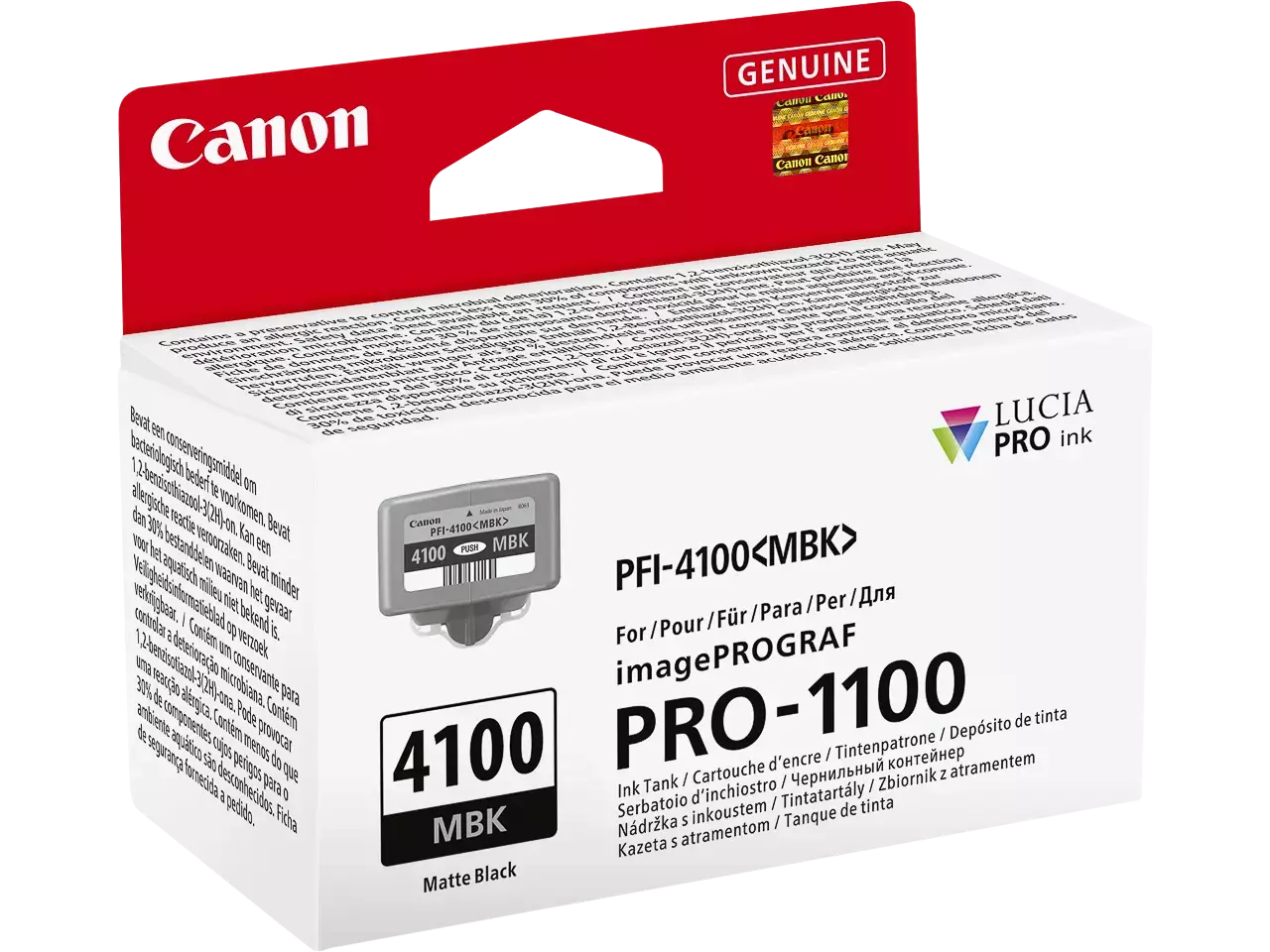 170008441194.webp 6776C001 CANON PFI4100MBK IPF Inkt mat zwart - Afbeelding 1