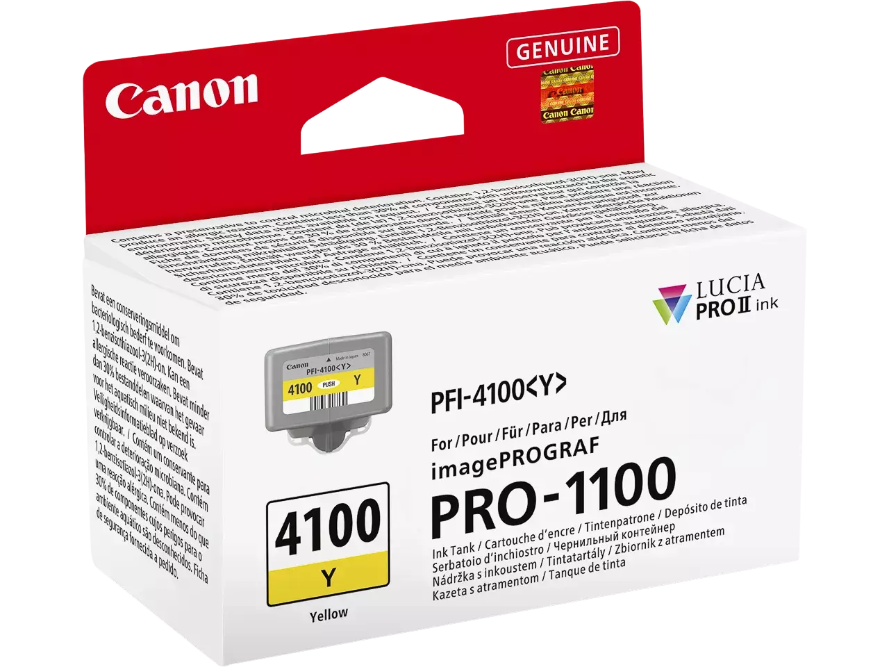170008441198.webp 6780C001 CANON PFI4100Y IPF Inkt geel - Afbeelding 1